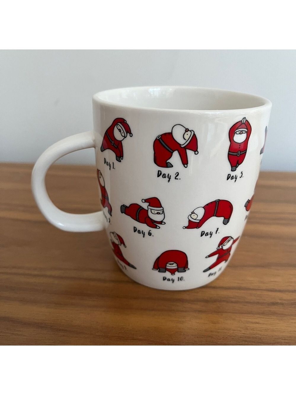 MAGENTA Designer Collection Mug Santa's 12 Days of Christmas Yoga Ceramic Whimsy